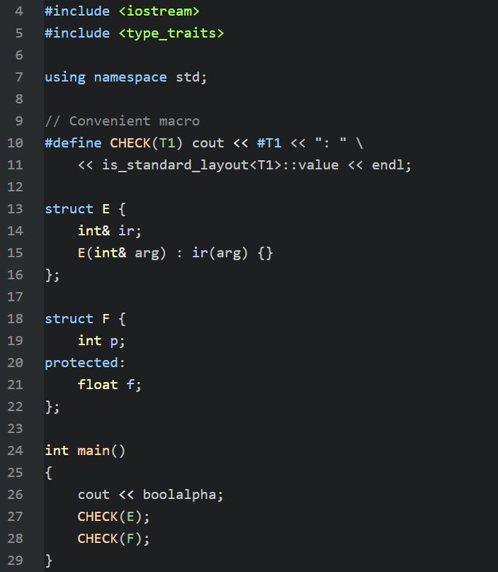 Std Code Example std::is_standard_layout – Rangarajan Krishnamoorthy on Programming and ...