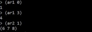 Array Indexing